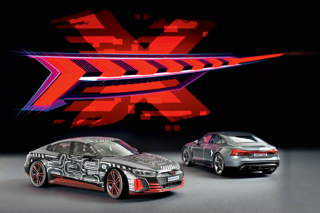 Tolle Rücklicht-Grafik – fantastische Modelle in Daytonagrau und buntem Präsentationstrimm kommen von Norev in 1:18