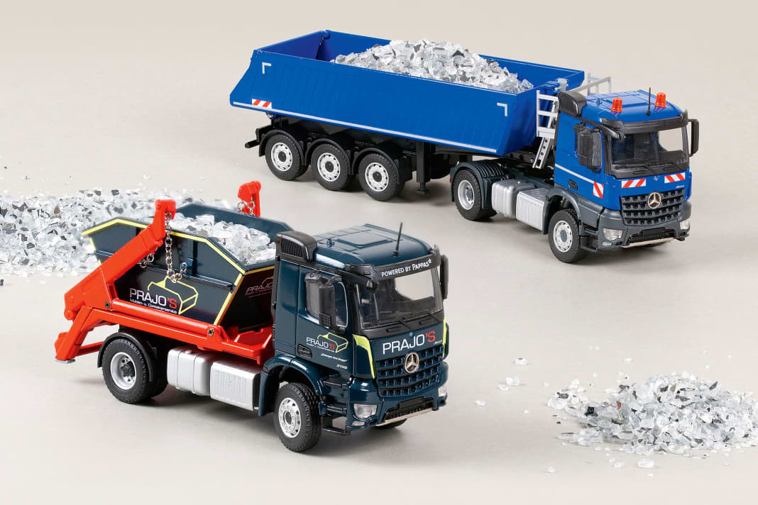 Egal wie der Arocs- Kipper in 1:50 auch aussehen soll: Conrad aus Kalchreuth findet immer einen Weg, die Kundenwünsche genau umzusetzen