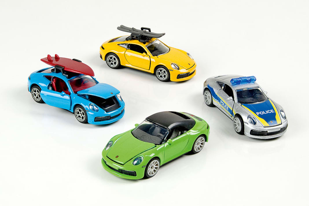 Majorettes Porsche Edition startet mit Fünferset und trumpft auch schon beim aktuellen Elfer 992 in n 1:64 auf