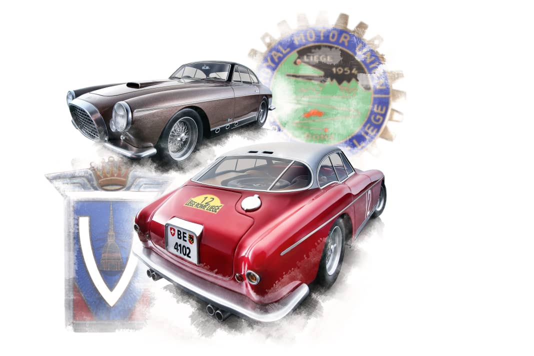 1953 Ferrari 250 MM Vignale von Tecnomodel in 1:18