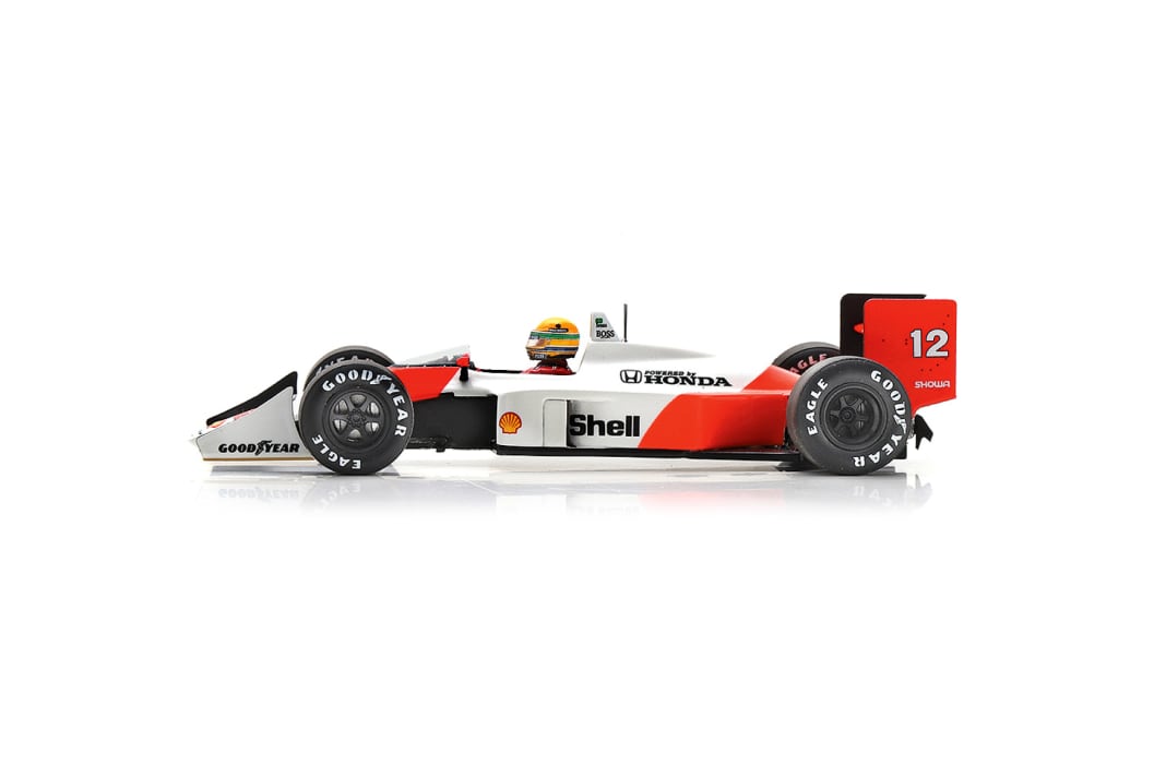 In Suzuka gelang Ayrton Senna mit diesem Wagen eine Aufholjagd für die Geschichtsbücher