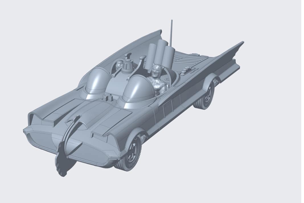 Diese Animation des Batmobiles erlaubt tiefe Einblicke in die CAD-Konstruktion des neuen Werkzeugs von Corgi ] Foto: Werk