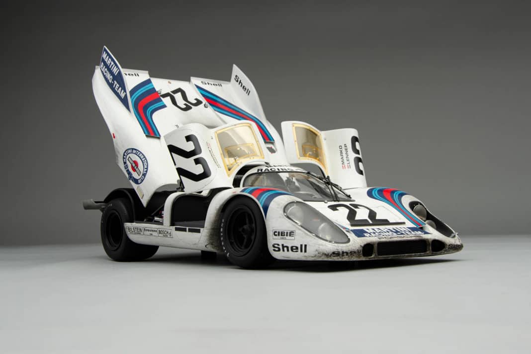 Bei seinen 1:8-Modellen zeigt Amalgam furiose Details. Das ist auch beim verdreckten Le-Mans-Sieger von 1971 nicht anders ] Foro: Werk