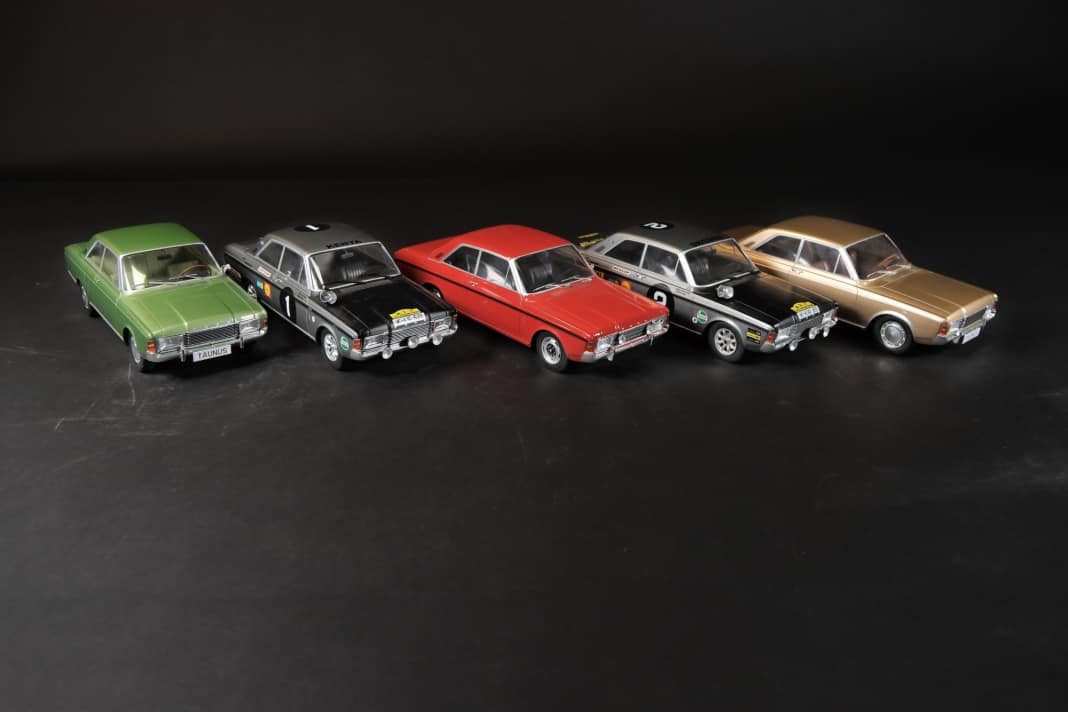 Das Auto heißt im Ford-Sprech P7b. Die Model Car Group entwickelt jetzt gleich fünf interessante 1:18-Versionen.