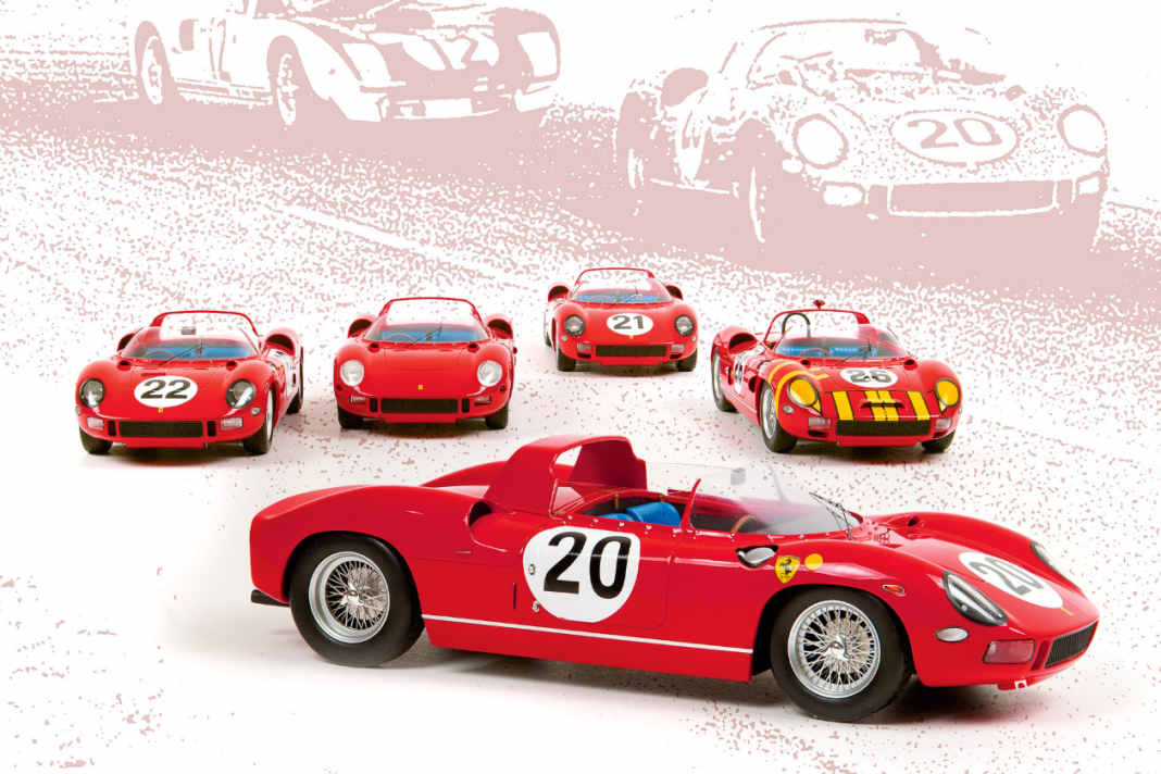 In derselben Karosserie verstaute Ferrari beim 275P und 330P V12-
Motoren mit 3,3 oder 3,9 Litern Hubraum