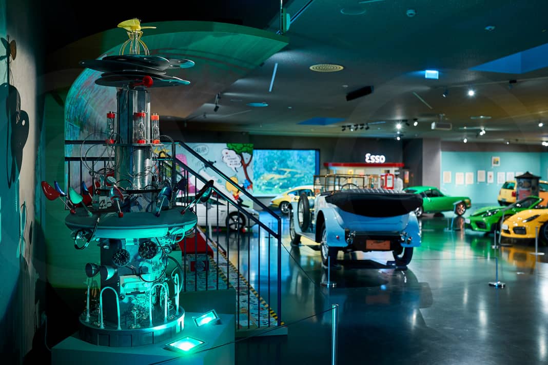 Die Sonderausstellung zu "Fix & Foxi" ist sehr geschickt in die Spielzeug- und Automobil-Ausstellung des Hans-Peter Porsche Traumwerks integriert. Sie ist noch bis zum 17. Mai 2026 zu sehen. ] Foto: Werk