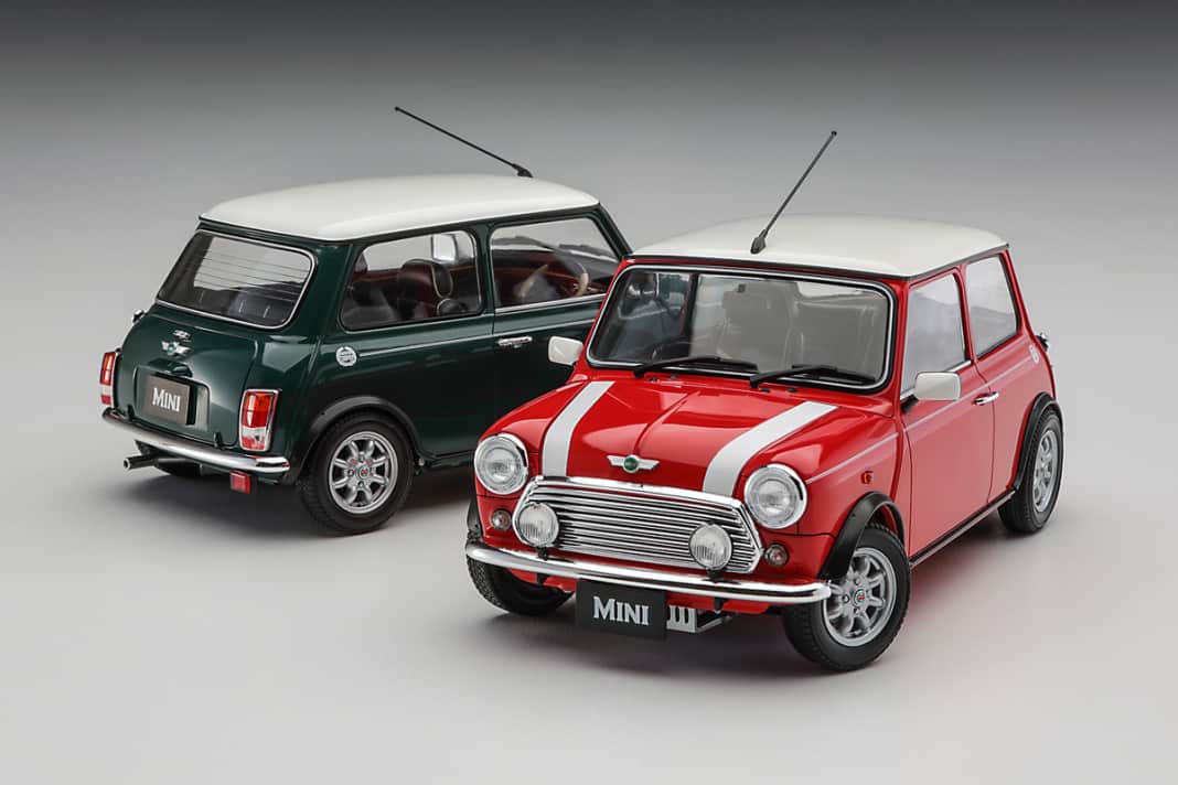 Ebenfalls als Wiederauflage erscheint bei Hasegawa der klassische Mini Cooper 1.3i als 1:24-Plastikkit ] Foto: Hasegawa