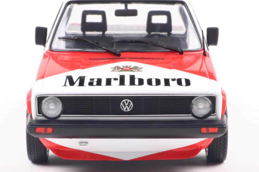 Die Nase gehört zu einem echten Erfolgsgesicht. Der VW Caddy sah von vorne genauso so aus wie ein Golf I. So auch das 1:18-Modell von Solido. ] Foto: Werk