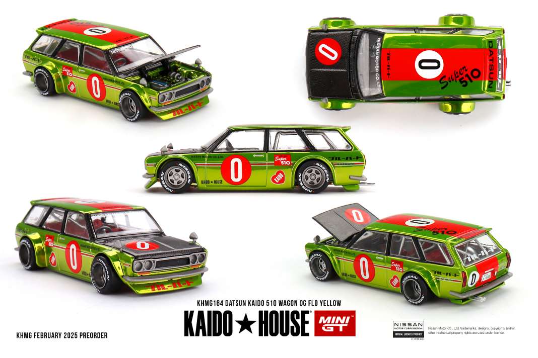 Weil dieser Datsun 510 Station Wagon in 1:64 Null Langeweile verströmt, trägt er wahrscheinlich die Startnummer 0 auf seiner Karosserie ] Foto: Werk