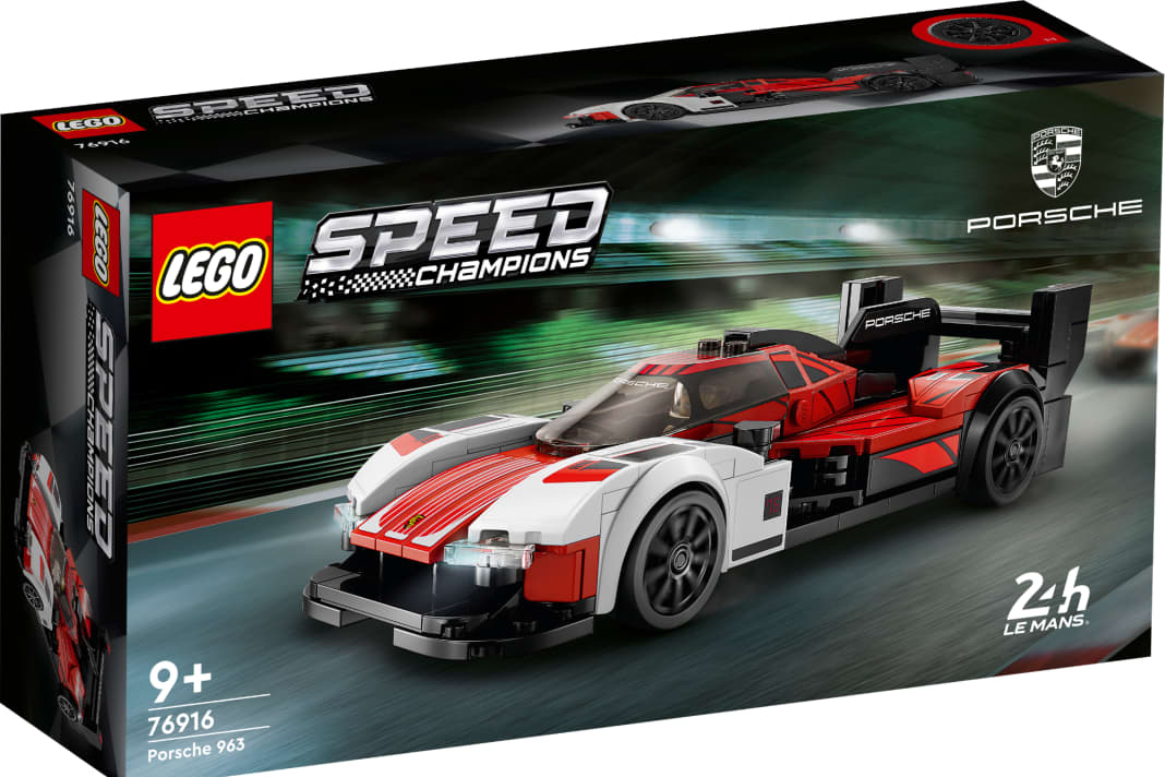 Lego hat den Porsche 963 aus Bauklötzen schon aus der Box geschoben