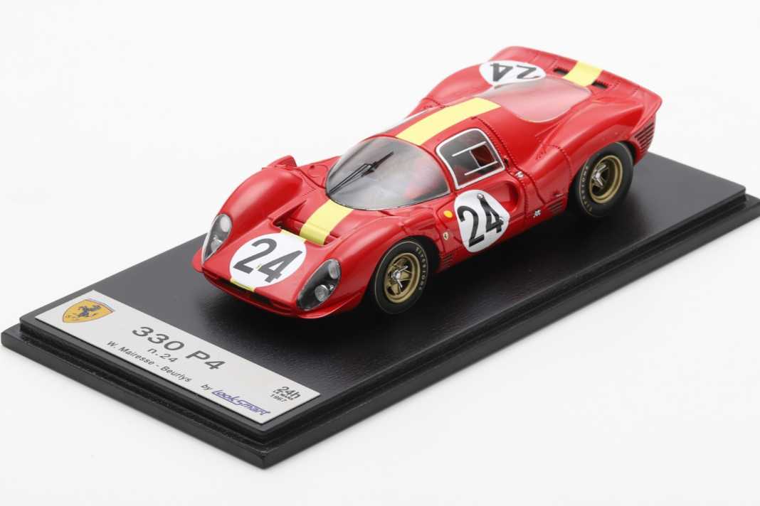 Der Ferrari 330 P4 der Equipe Nationale Belge mit der Nummer 24 von Willy Mairesse und Jean Beurlys holte an der Sarthe 1967 den dritten Platz ] Foto: Werk