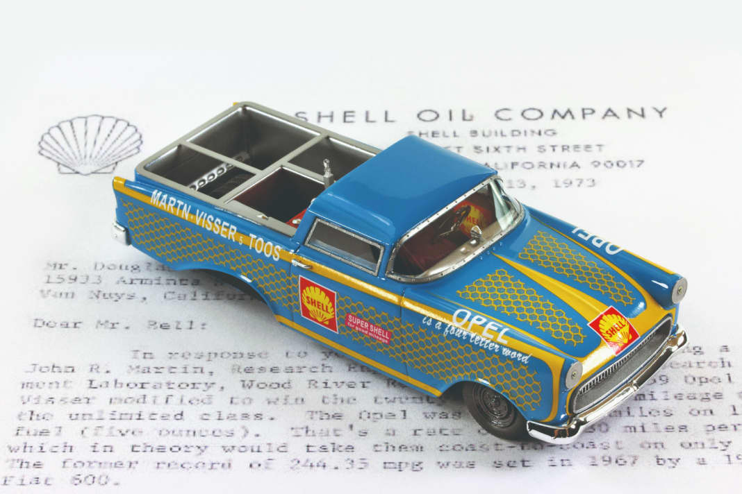 Was einmal ein Opel Rekord Caravan war, gewann vor 50 Jahren ein Sparwettrennen.