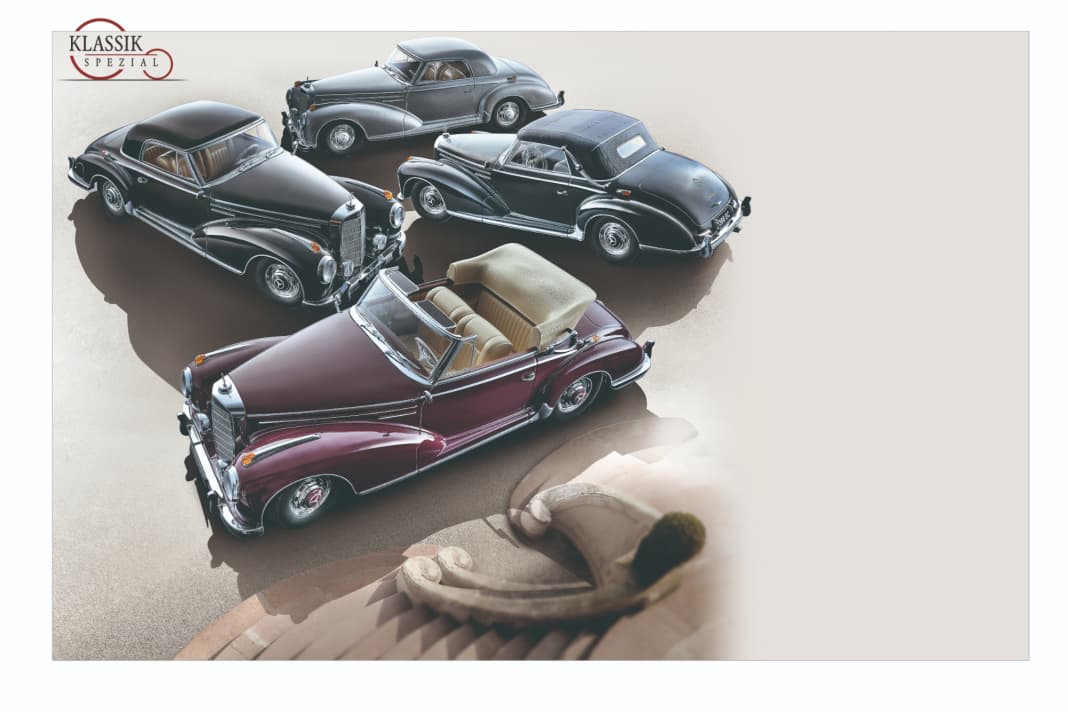 Dem hochherrschaftlichen Mercedes-Benz 300 SC als Coupé oder Cabriolet widmet KKScale ein exakt ebensolches 1:18-Modell