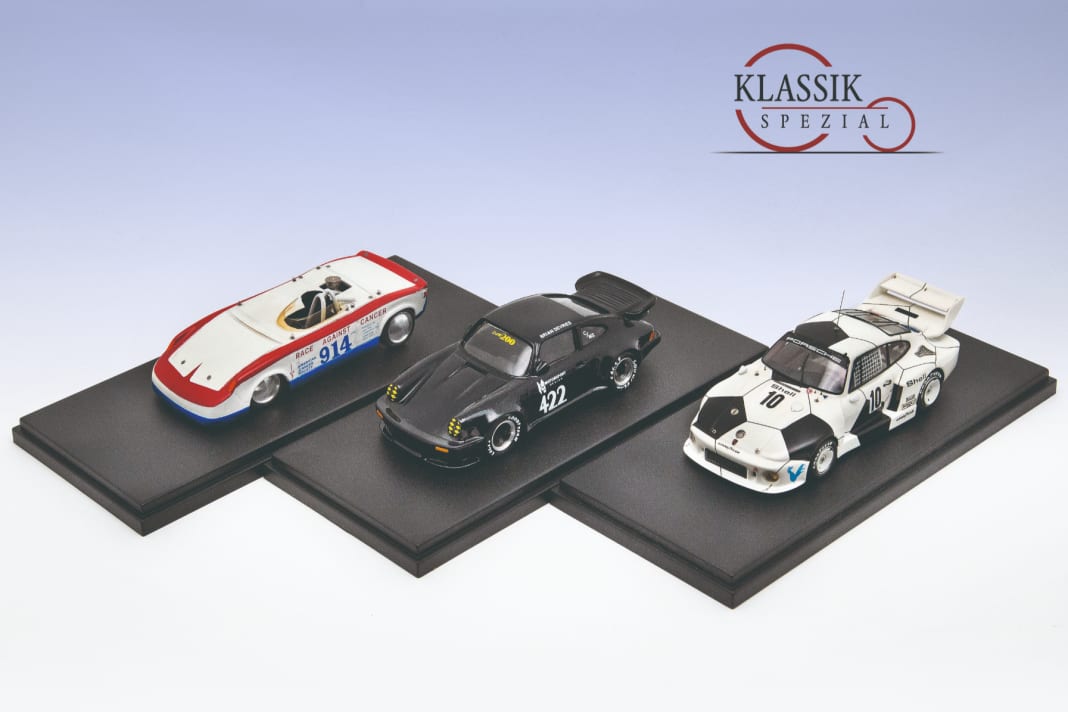 Zwei etwas andere Elfer und einen 914 mit Sonderkarosserie stellen wir diesmal als Porsche-Raritäten in 1:43 aus Resine vor