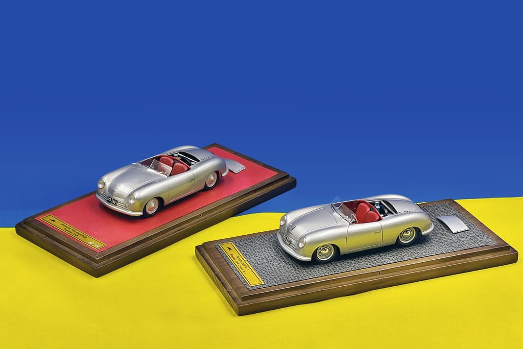 In brillanter handwerklicher Qualität baut EMC aus der Ukraine den Porsche 356 Nr.1 als 1:43er gleich in zwei Versionen