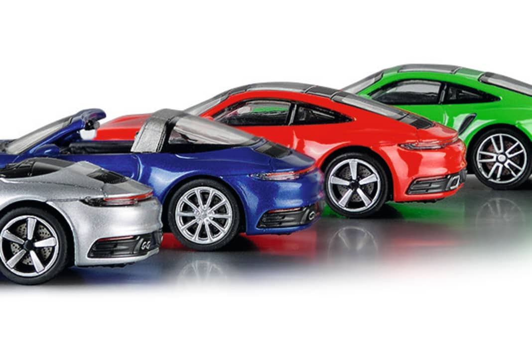 Das Thema Porsche 911(992) stellt Minichamps in 1:87 breit auf
