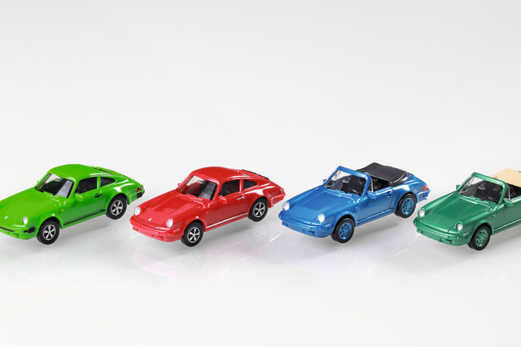 Auch der Generation G-Modell widmete sich Wiking beim Thema Porsche 911 ausführlich mit seinen Kunststoffmodellen