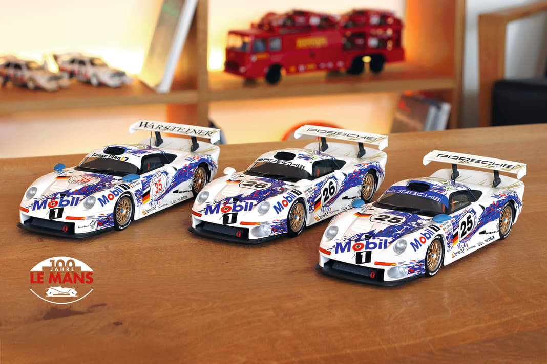 Zwei Nasen, insgesamt neun Versionen: Werk83 stellt sich beim Thema Porsche 911 GT1 als 1:18er in Rennversion ausgesprochen breit auf