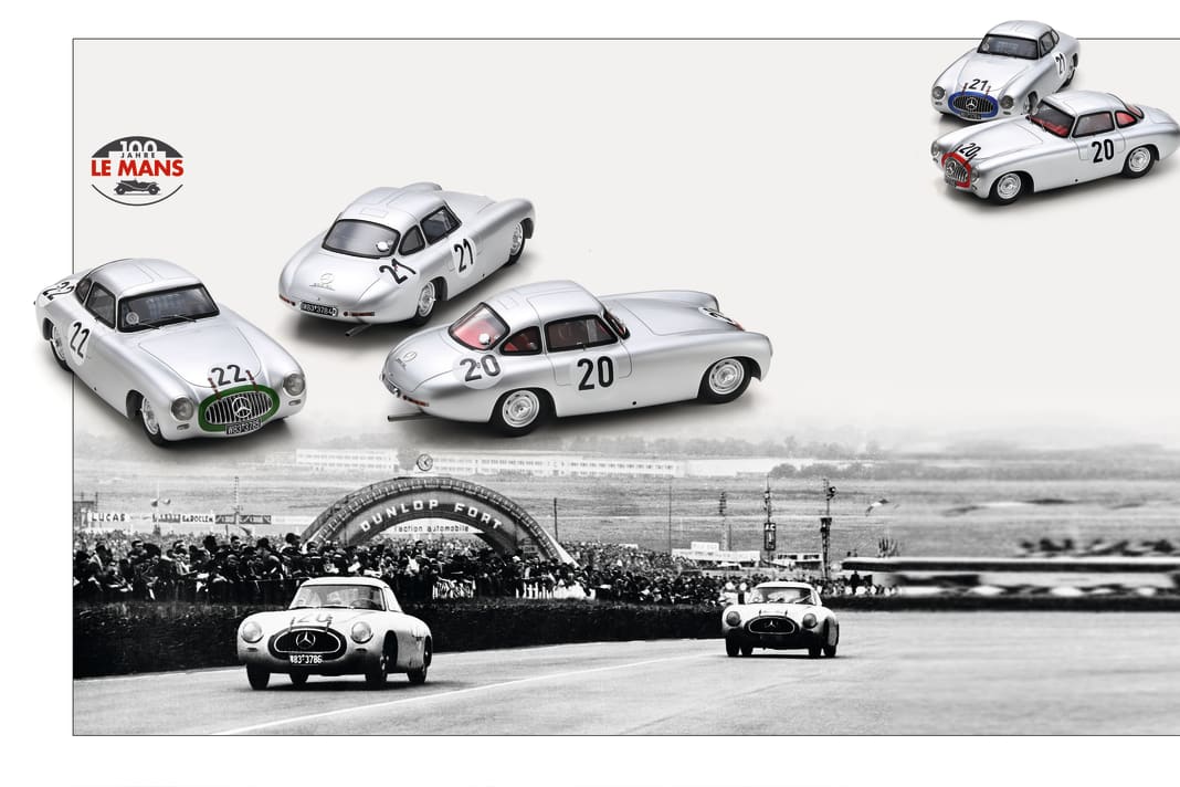 Nach 22 Jahren Pause für Werkswagen feierte Mercedes-Benz mit dem 300 SL 1952 gleich den ersten Sieg in Le Mans