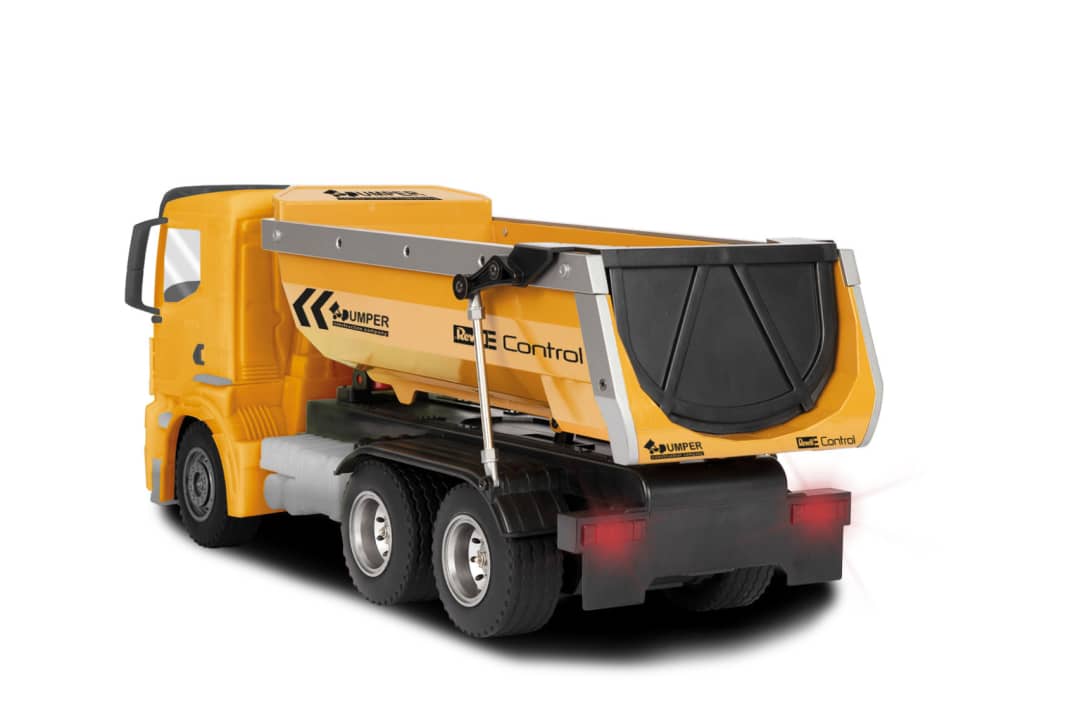 Warum kommt der MAN-Kipper in 1:14? Weil dies die Baugröße für funkferngesteuerte Lkw ist.