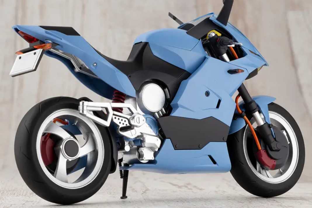 Der Manga-Hersteller Kotobukiya betritt mit dem 1:10-Bike eigentlich Neuland. Doch die ersten Fotos zeigen einen gelungenen Plastikbausatz. ] Foto: Kotobukiya