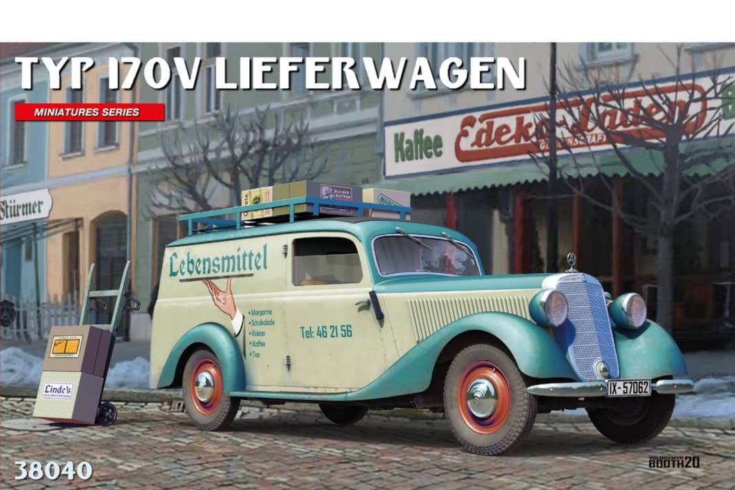 Auch der Mercedes-Benz 170 V als Lieferwagen ist in 1:35 parat | Foto Werk
