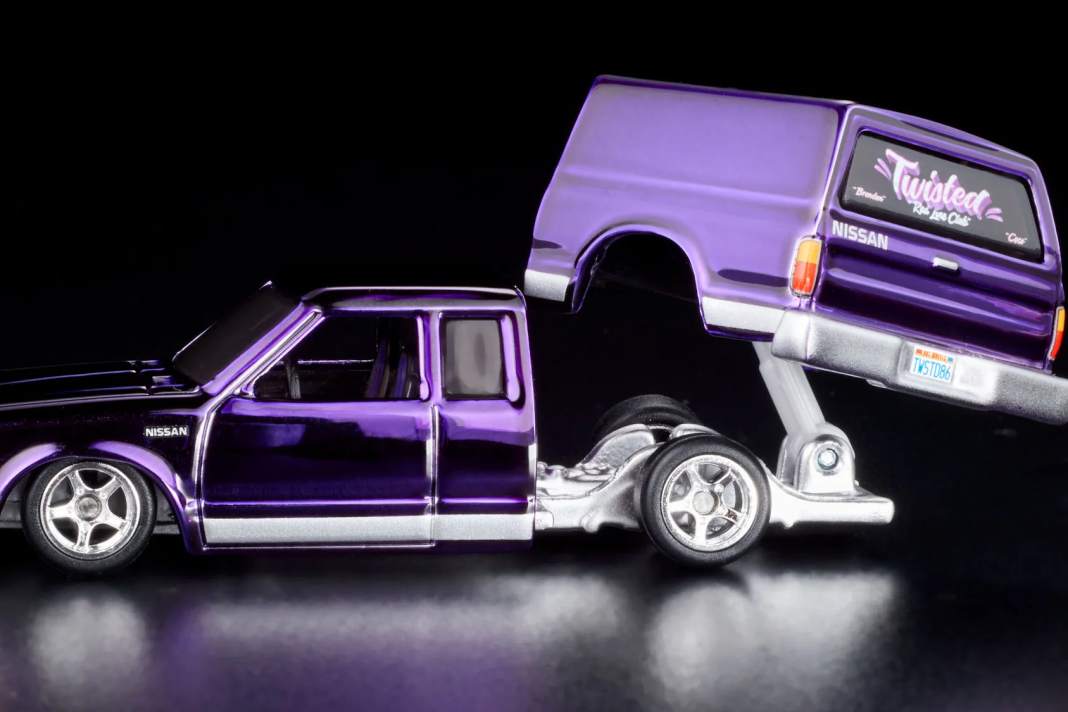 Die bewegliche Aufhängung der riesigen Soundanlage hat Hot Wheels bei seiner 1:64-Neuheit klasse umgesetzt ] Foto: Werk