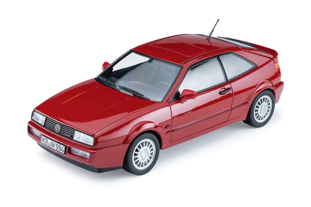 Exklusiv und vorab geht der Norev-Corrado in 1:18 an das Ravensberger
Handelskontor – mit einem G60-Motor
