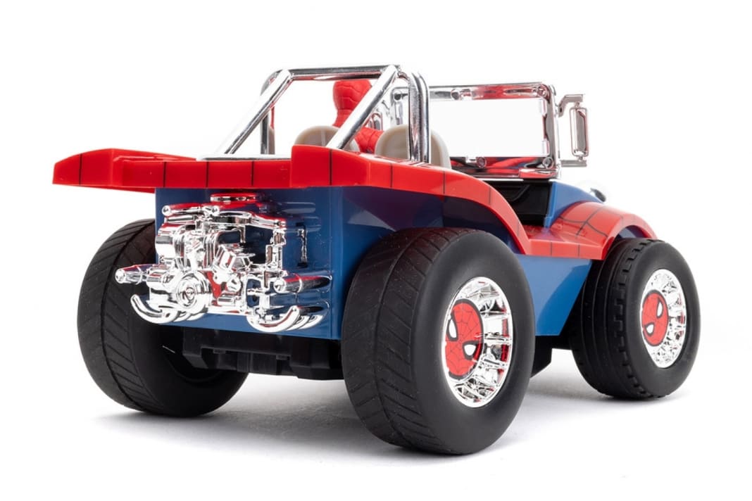 Vorbildtreue spielt bei diesem Fantasie-Buggy für Spider-Man keine große Rolle