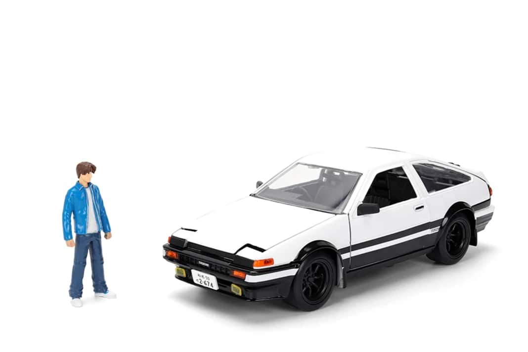 Das Set aus Die-Cast-Modell und der Figurine hat Jada Toys perfekt aufeinander abgestimmt. Der Toyota kommt im Maßstab 1:24. ] Foto: Jada Toys