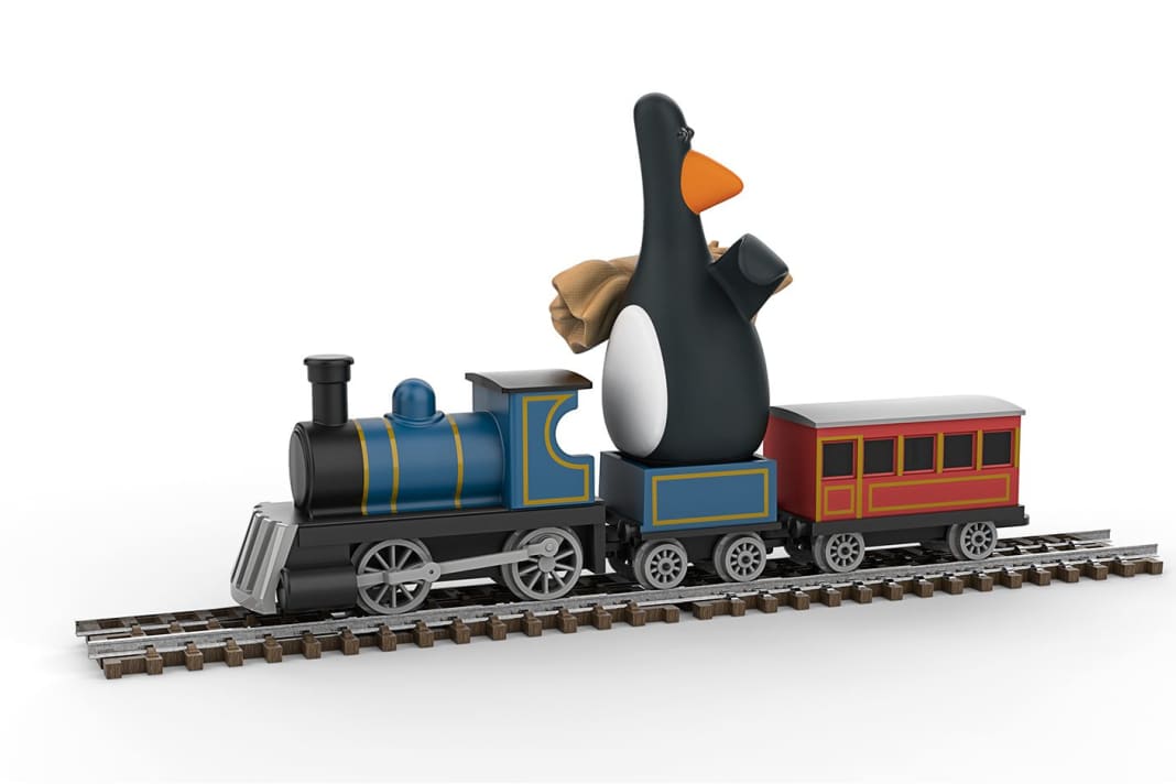 Pinguin Feathers McGraw ist seit "Die Techno-Hose" bei Wallace & Gromit Untermieter. Luftwiderstand interessiert einen Pinguin nicht.