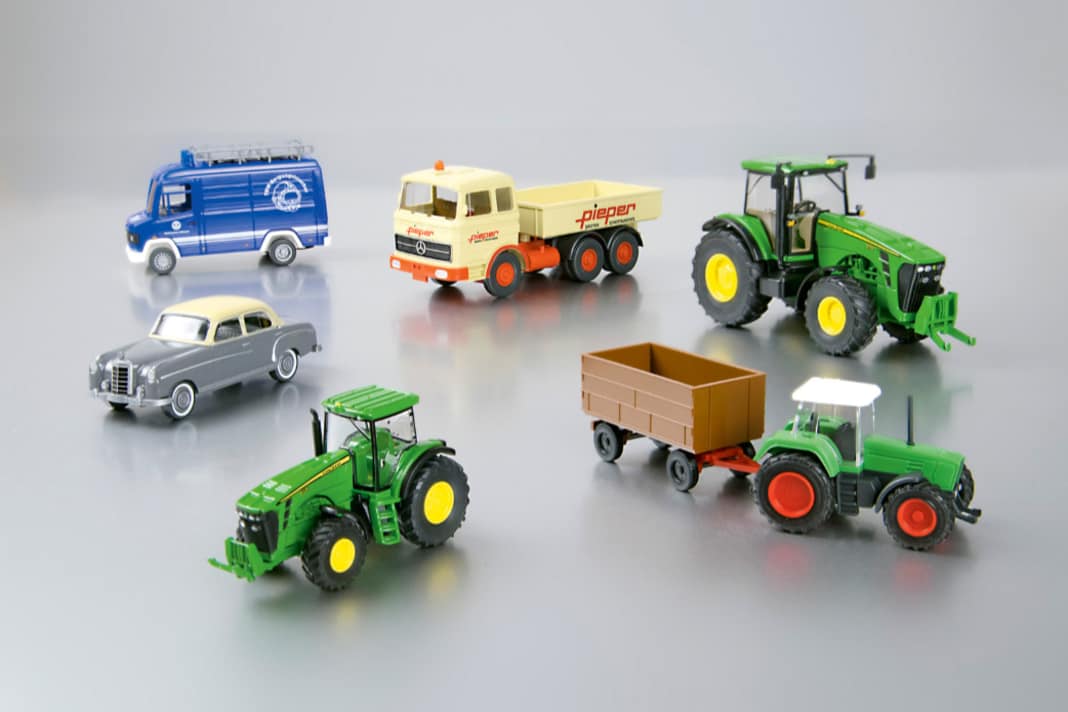 Die Januar-Neuheiten verteilen sich bei Wiking auf die Maßstäbe 1:87 und 1:160