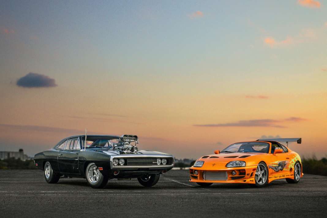 Doms Charger und Brians Supra aus „Fast & Furious“ setzt Kyosho bald zwei 1:18-Denkmäler der hochpräzisen Art