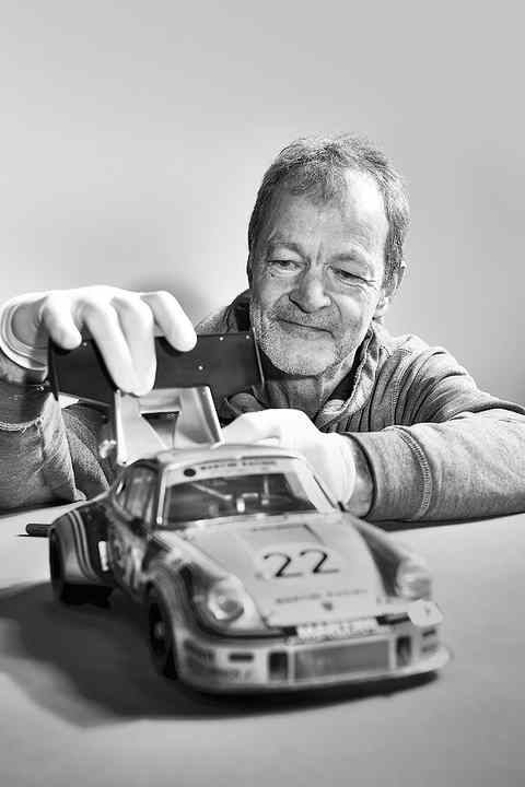 Das Modell: Motor des Porsche 917K, im Eigenbau in 1:4 von Uli Hakenjos erschaffen