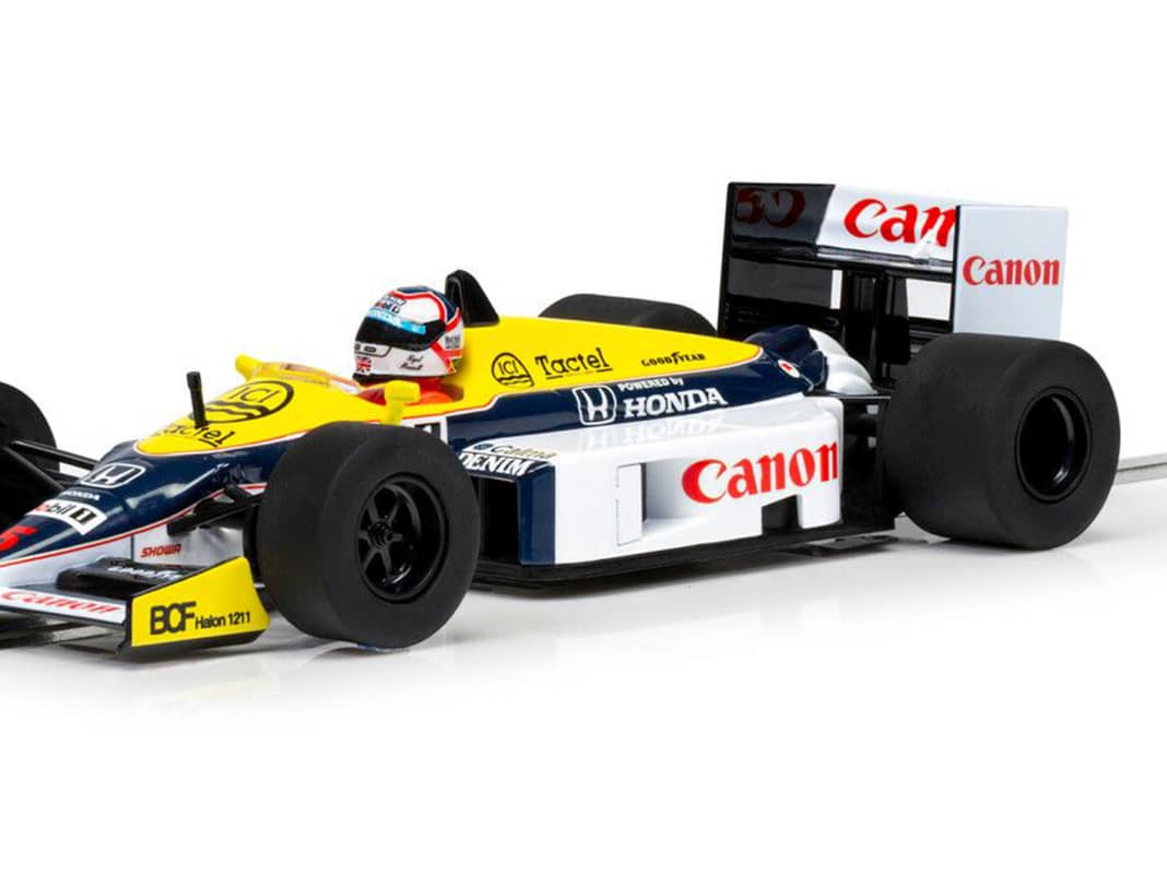 Scalextric bringt Nigel-neuen Williams FW11 als GP-Sieger von Großbritannien in 1:32