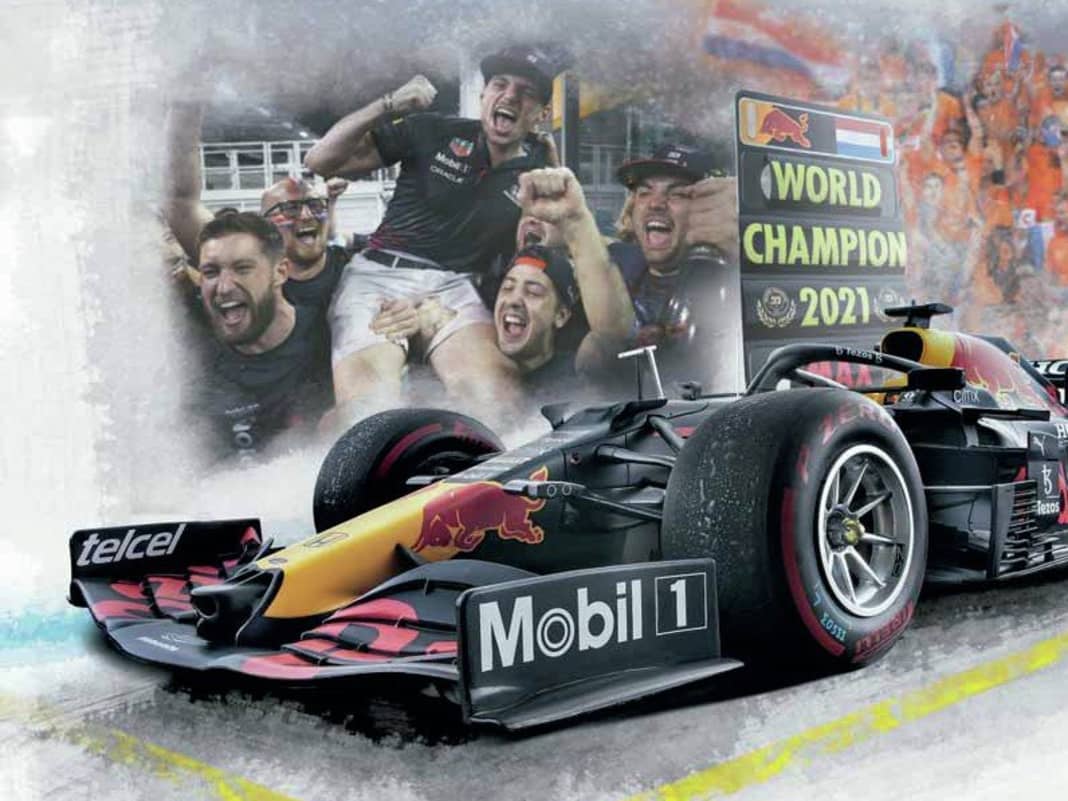 ’21 Red Bull RB16B Max Verstappen von Minichamps in 1:12 - Maxi-Mumm