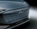 Der komplett geschlossene Singleframe ist ein Erkennungsmerkmal für die rein elektrisch angetriebenen E-Tron-Modelle von Audi
