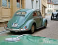Bis zum März 1953 zierten den Käfer eine zweigeteilte Heckscheibe, das Brezelfenster. Danach entfiel der Mittelsteg im Glas