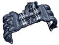 Mehr Drehmoment bei niedrigen Drehzahlen: das variable Doppelkammer- Resonanz- Ansaugsystem der Boxermotoren mit 2,7 und 3,2 Litern samt Verstellklappen.