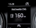 In der MFA lassen sich Informationen wie Gas- und Benzin-Reichweite sowie CNG-Qualität ablesen