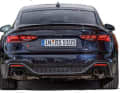 Abrisskante, spezieller Stoßfänger, dicke Endrohre – auch ohne RS5-Signet wäre das Topmodell der Baureihe zu erkennen | Fotos J. Bürgermeister, Audi (3)