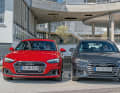 Von vorn sehen sie nur auf den ersten Blick gleich aus: Der A5 Sportback baut sechs Zentimeter flacher und auch die Front unterscheidet sich deutlich