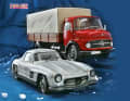 Mercedes L 911 und 300 SL von Schuco in 1:18