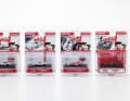 Die Japaner spendieren ihren Sondermodellen in 1:64 passende Blisterverpackungen mit Motiven aus der Rennmanga-Serie "Circuit Wolf" ] Foto: Werk
