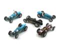 Die Pantheon-Modelle kommen ohne Fahrer, die von Le Mans Miniatures haben Piloten an Bord. Das 1:43-Modell ist ein Bugatti Type 59