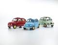 Der knuffige Fiat 500 von Kyosho kommt  in drei Farben und  einer sehr hochwertig umgesetzten Die-Cast-­Ausführung