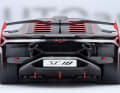 Dass der Supersportwagen extrem auf effiziente Aerodynamik getrimmt ist, zeigt auch die eindrucksvolle Heckansicht des 1:18-Modells ] Foto: Autoart
