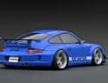 Die getunten Resinemodelle von RWB sind bei Ignition Model und in der Baugröße 1:18 nun bei der Boxer-Generation 997 angekommen. Das Blau steht dem Extremsportler dabei ausgezeichnet. ] Foto: Ignition Model