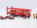 Der Fiat Autocarro 642 debütiert bei Brekina in 1:87 als Ferrari-Renntransporterset mit passendem Ladegut und Figuren