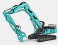 ...und der grüne Kobelco SK1300DLC-10
